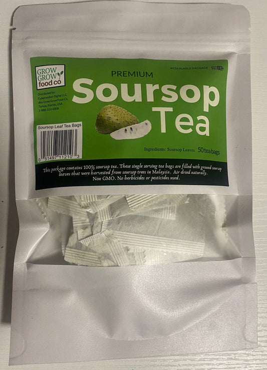 WHOLESALE: Retail-Ready Premium Organic Soursop Tea Bags (50 tea bags)