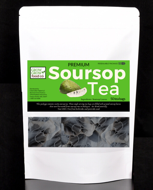 Premium Organic Soursop Tea Bags (50 tea bags)