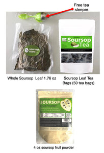 Soursop Fruit and Leaf Combo Pack
